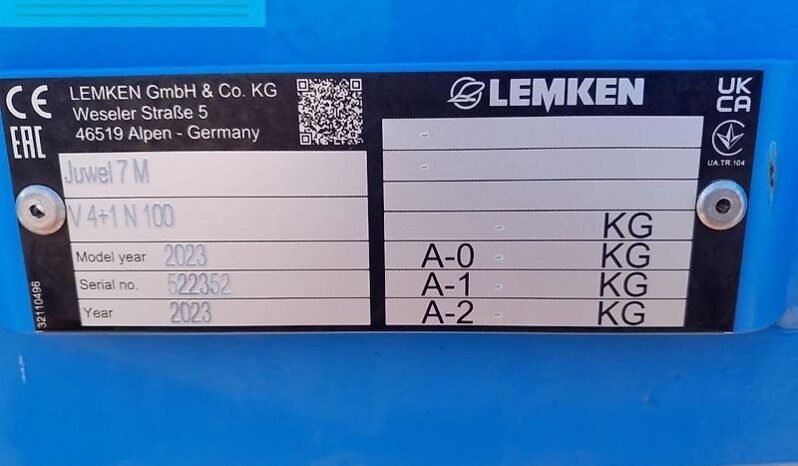 
								Lemken juwel 7mv 4+1n100 full									