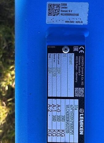 
								Lemken Diamant 16 V 100cm6+1 full									